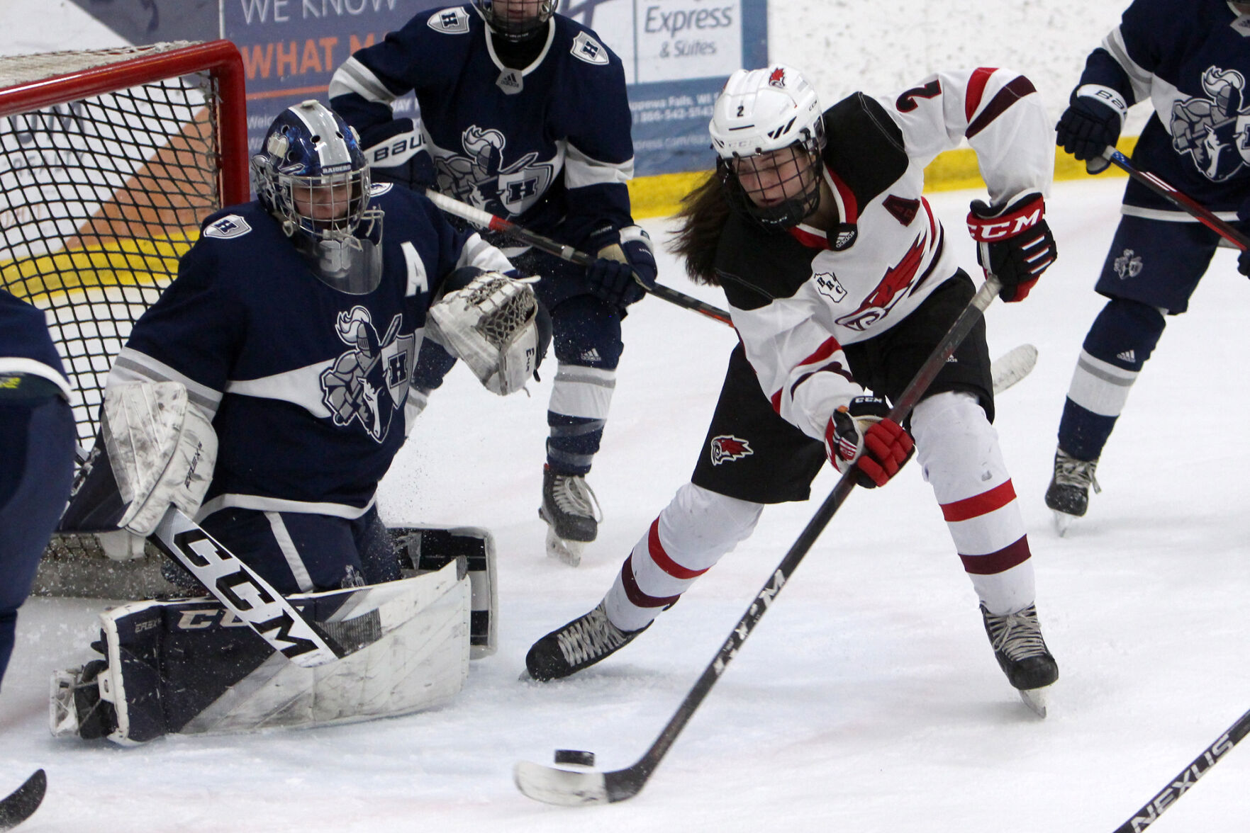 Hudson at Chippewa Falls/Menomonie girls hockey 1-17-23
